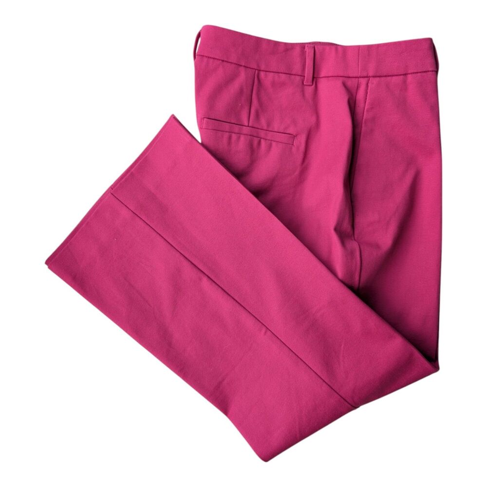 Boden Women's Pink Ankle Pants Size 8 Boot Cut Casual Preppy Cotton Blend Career
